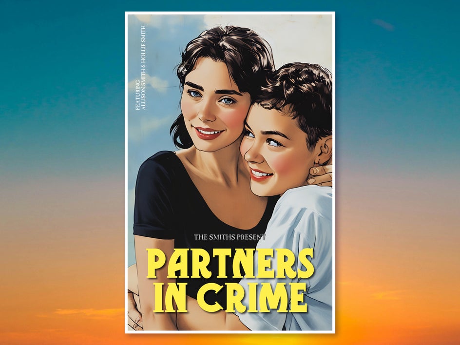 Same poster with Vintage Comic GFX applied for cartoon, pop art look