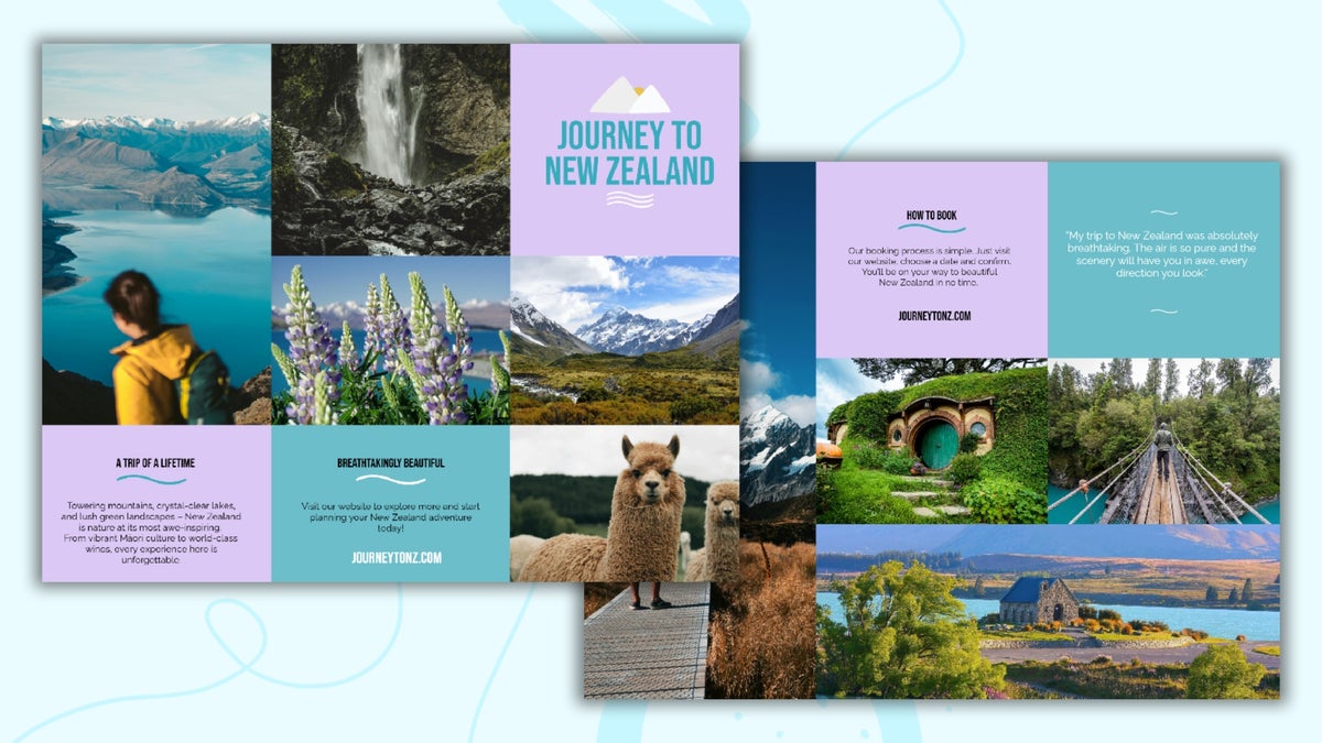 Travel Examples Travel Brochures Examples Green Photo Centric Trifold Travel Brochure