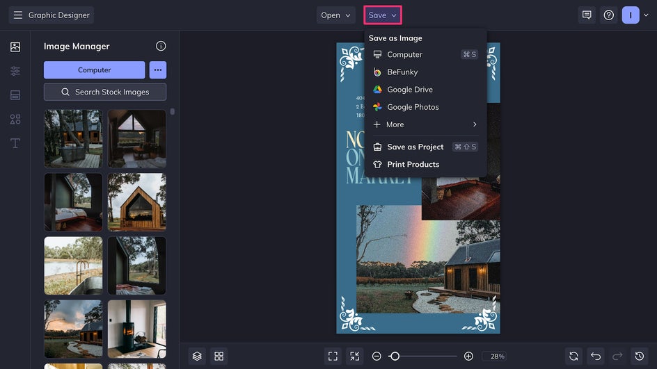 Save real estate social media story