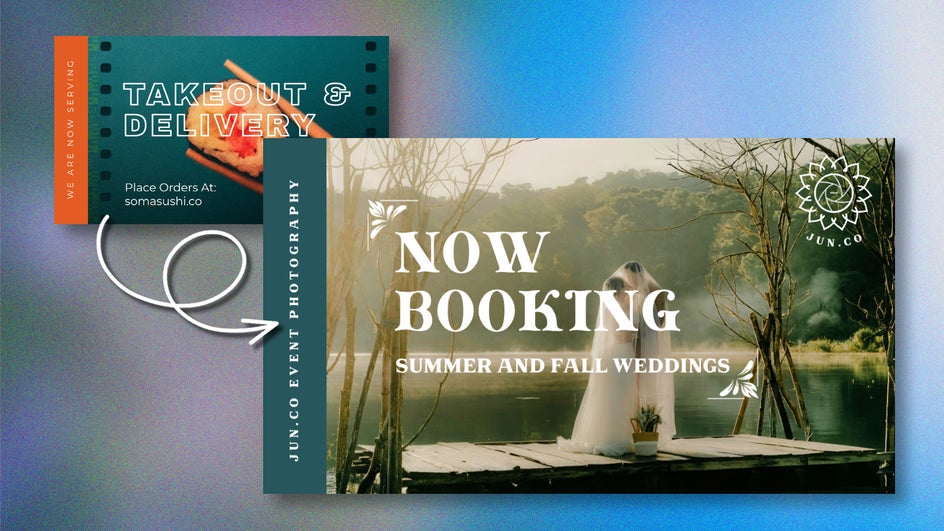 Final before and after results of customizing Twitter post for wedding photographer