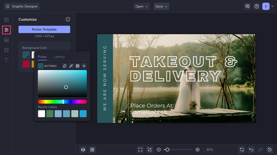 Customize background color of Twitter post template