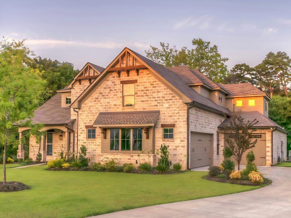 Exterior property shot with Upscale AI applied to clarify and enlarge