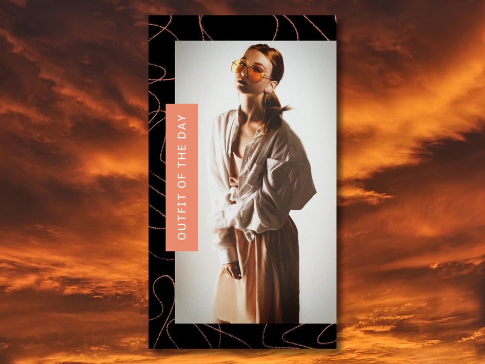 After: Cinematic effect applied to OOTD to create a stylish look