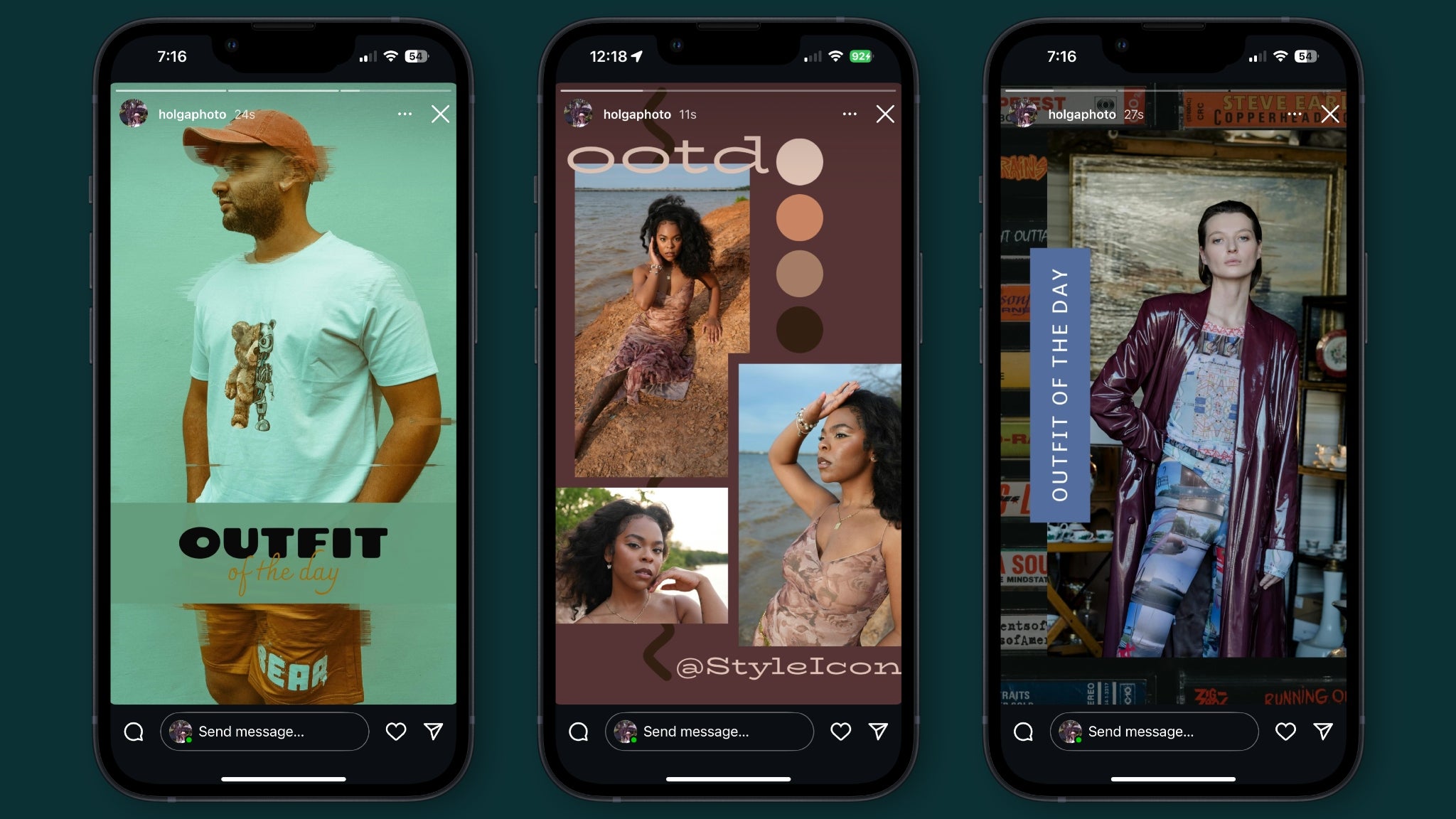 Featured image showcasing three OOTD Instagram Story designs