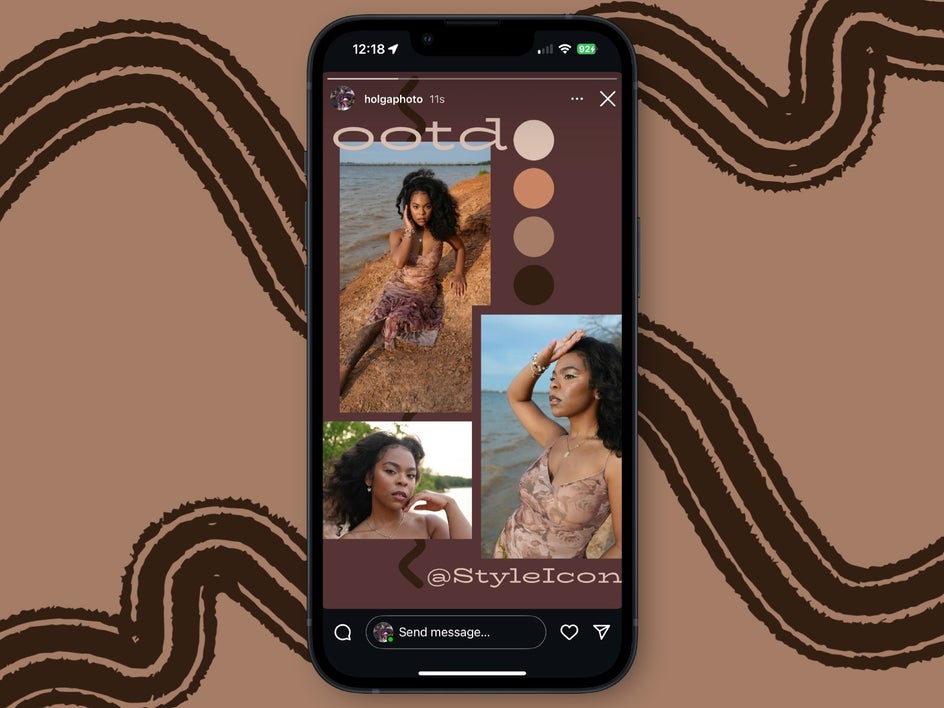 Final result of OOTD template customization