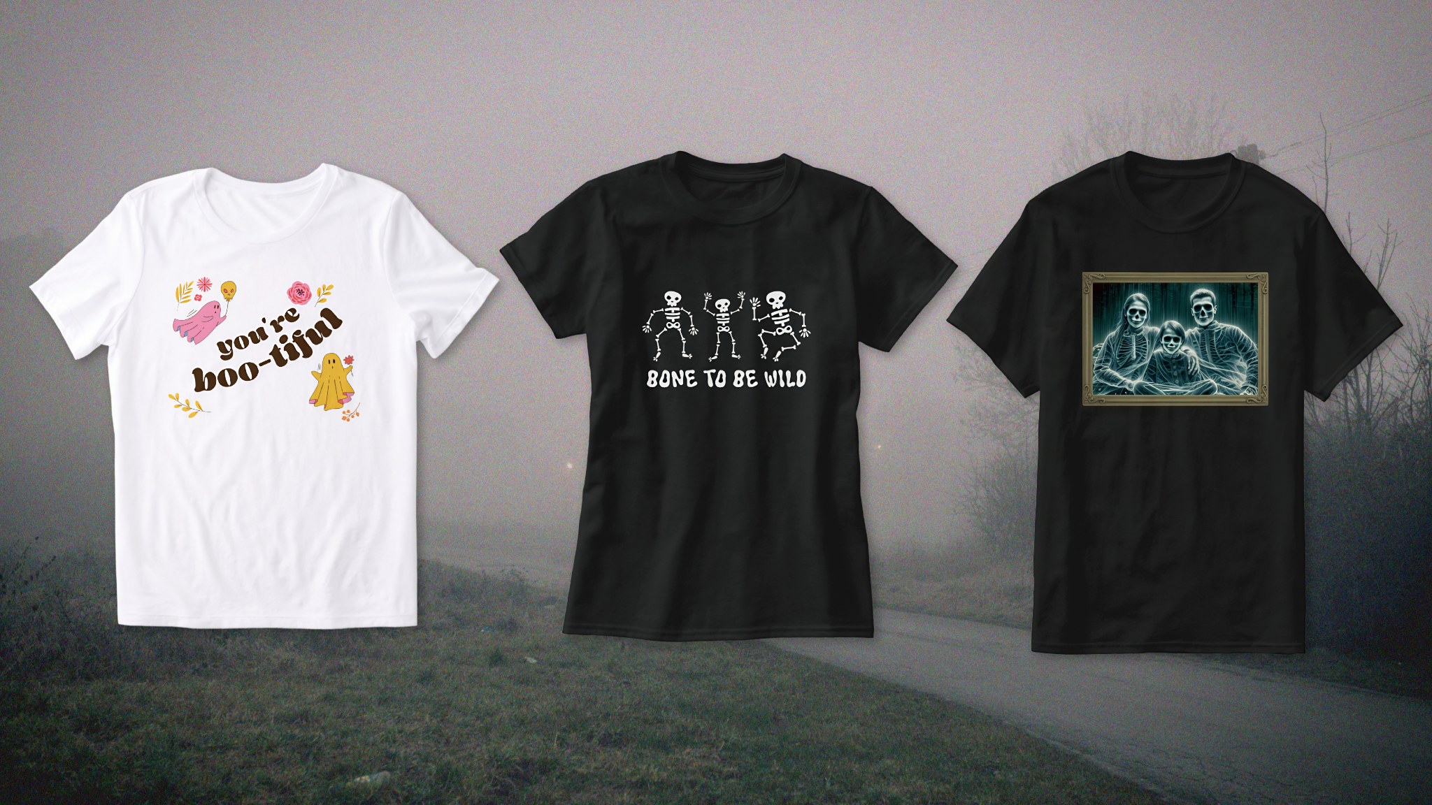 Halloween t-shirts designed with BeFunky tools