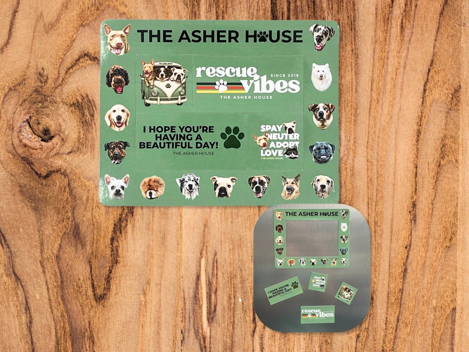 asher house sticker magnet