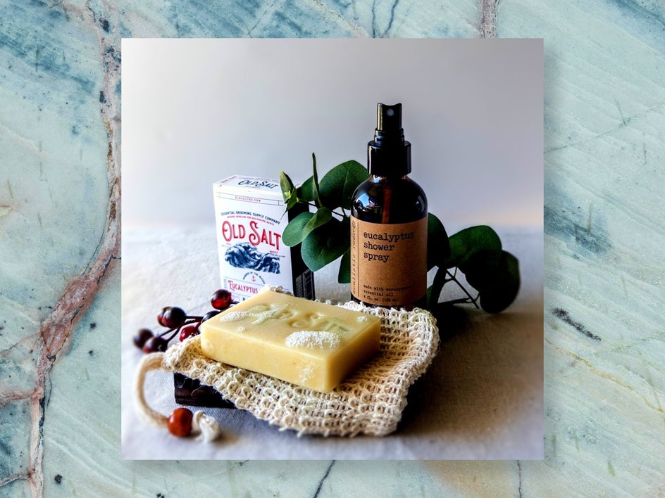 Here I am Self-Care soap and shower gift set