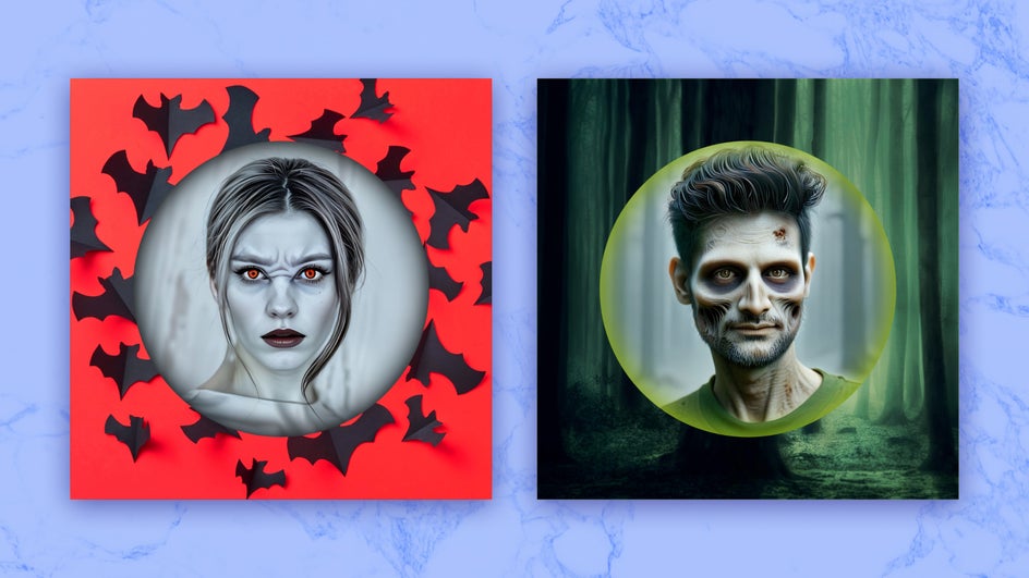 Smart Templates featuring Halloween Fantasy Portraits
