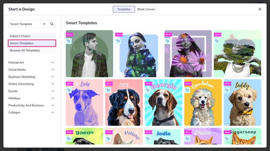 Smart Templates category