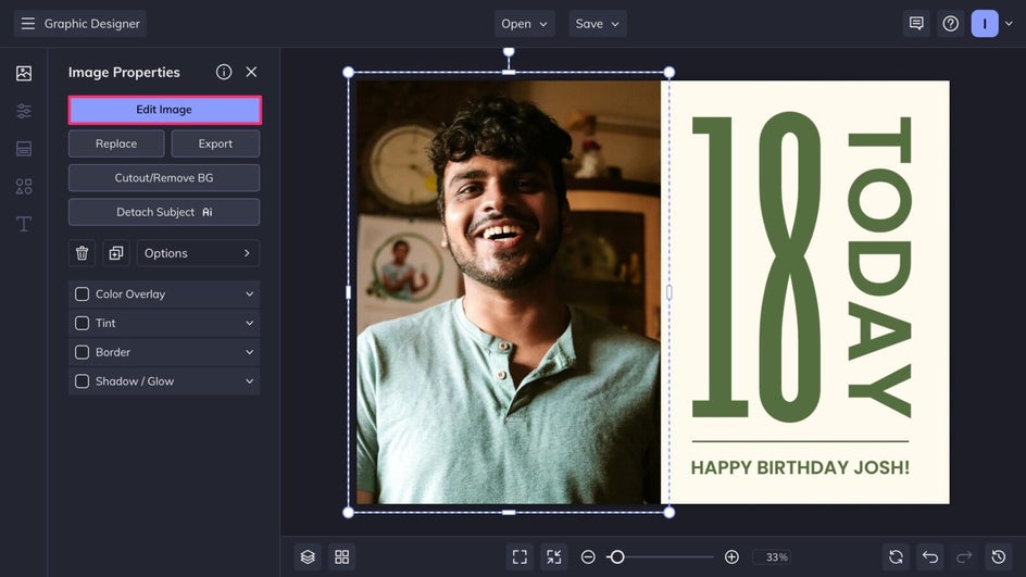 Edit Image button in Image Properties menu highlighted