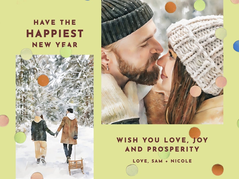 Photo to watercolor couple