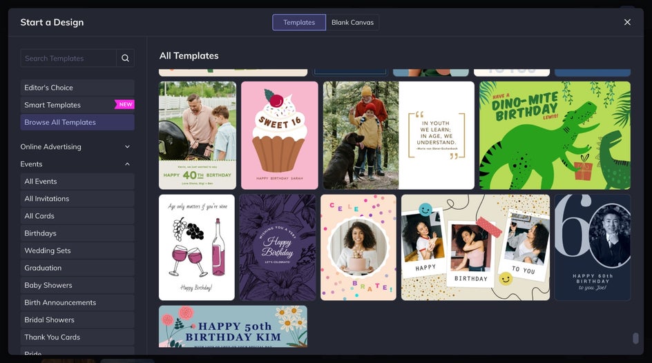 Graphic Designer template library