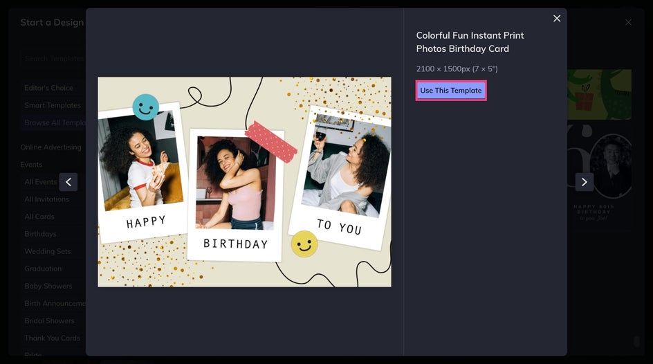 Use this template to customize a basic designer layout