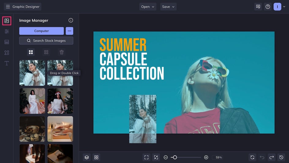 Add image to YouTube thumbnail template