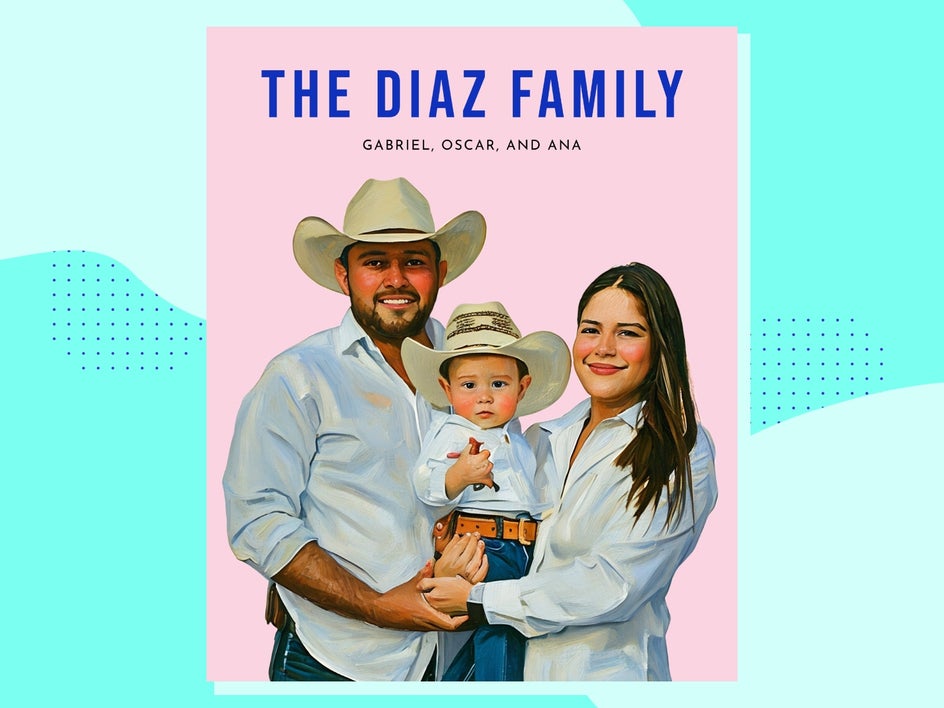 oil painting family portrait