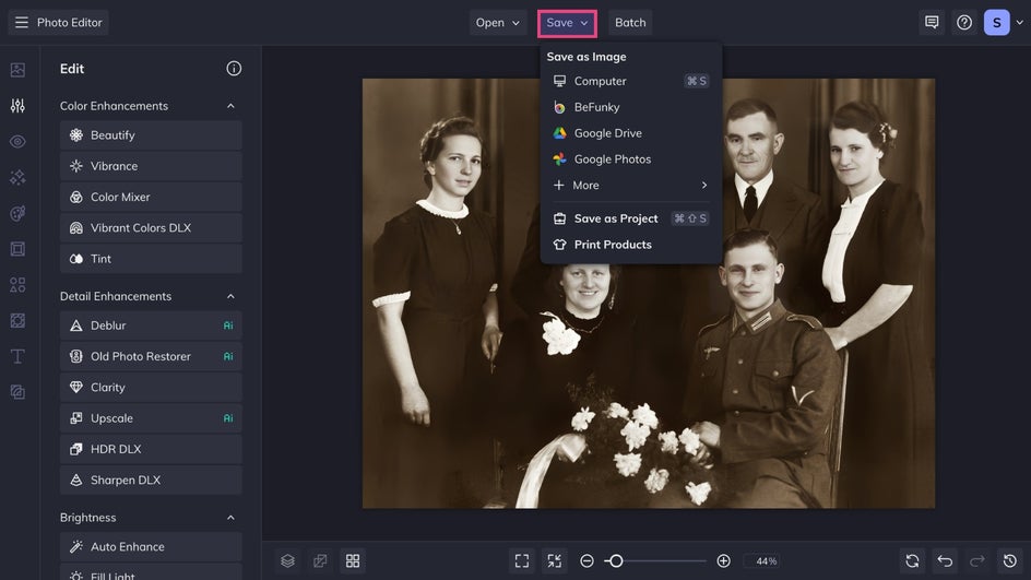 Save Old Photo Restorer final results