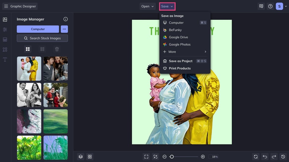 save oil family portrait