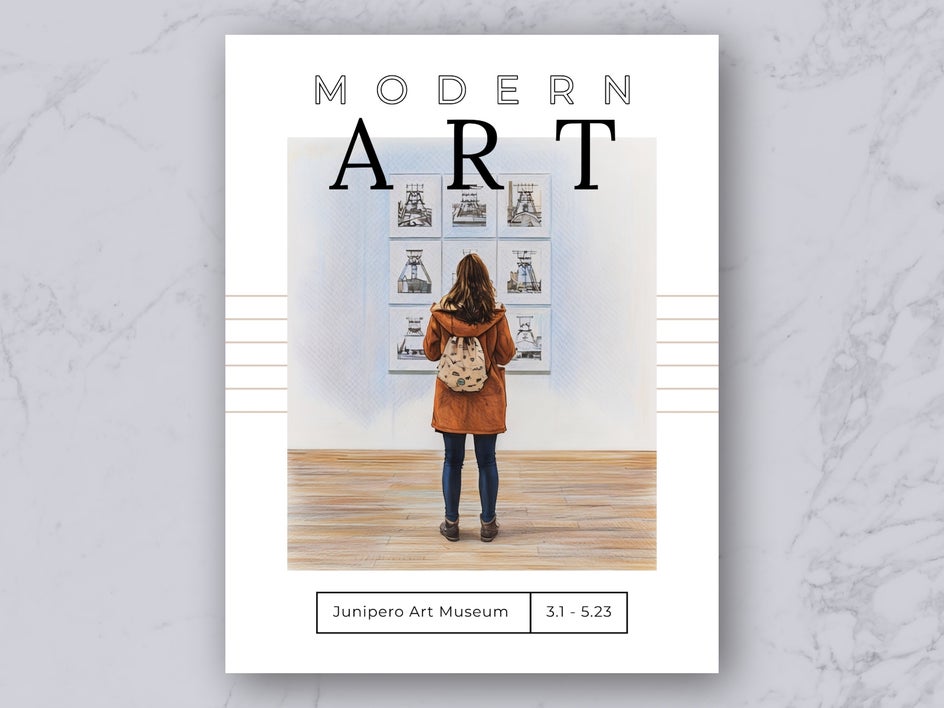 Flyer template after photo edits.