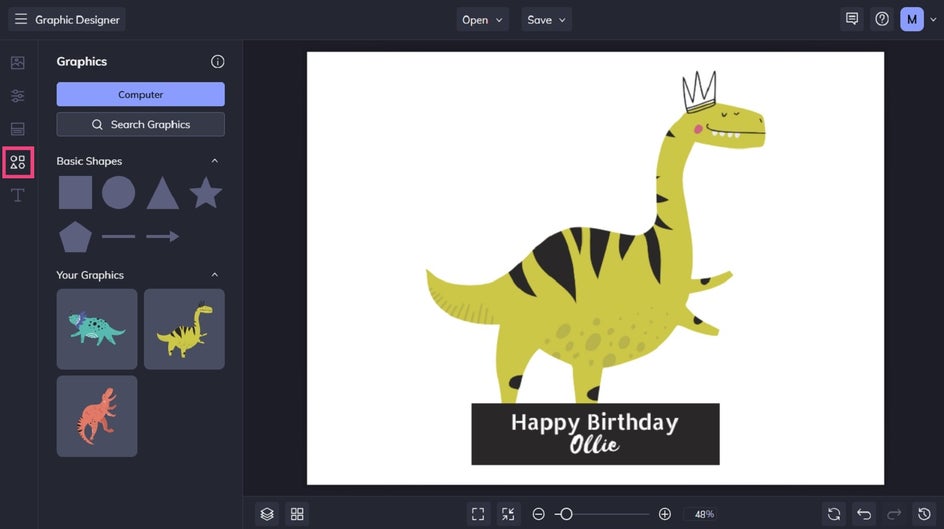 Creating custom dinosaur cupcake topper.