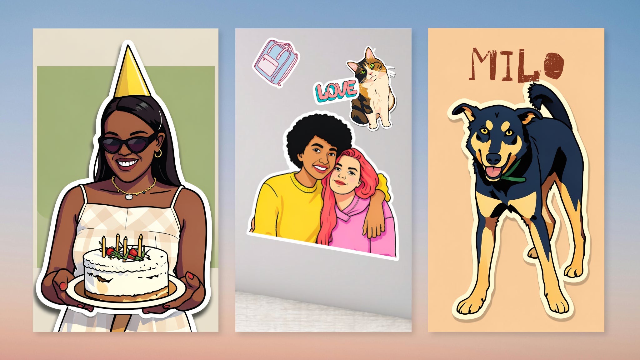 Sticker Art featured image with multiple projects