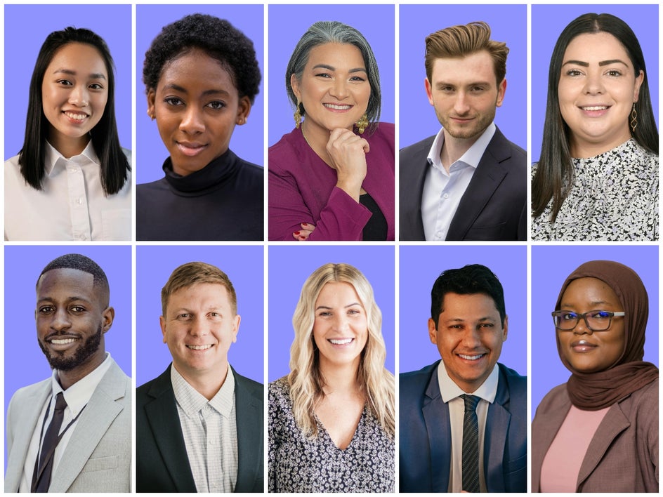 After using Batch Background Remover to remove backgrounds of employee portraits