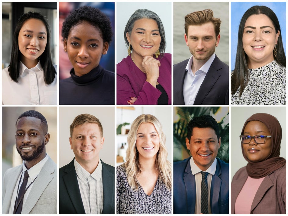 Before using Batch Background Remover to remove backgrounds of employee portraits