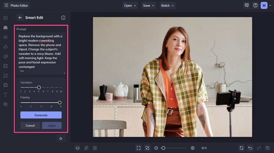 Writing a Smart Edit prompt