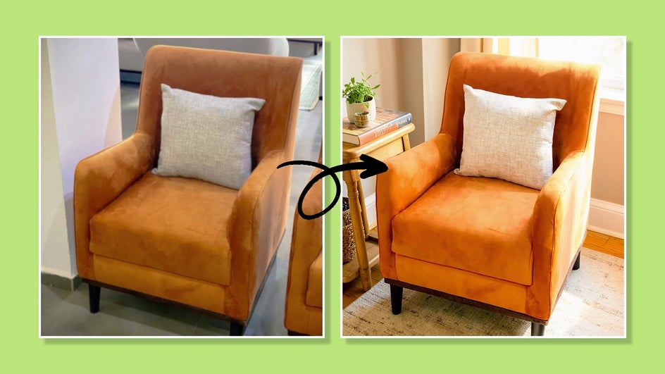 before and after using Smart Edit to enhance marketplace listing photo