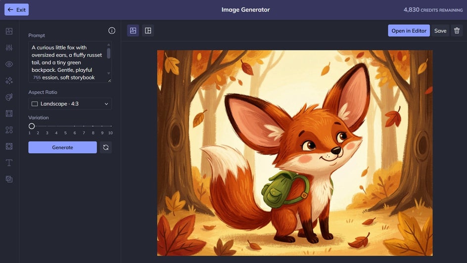Bring Your Children’s Book Ideas to Life With the Image Generator